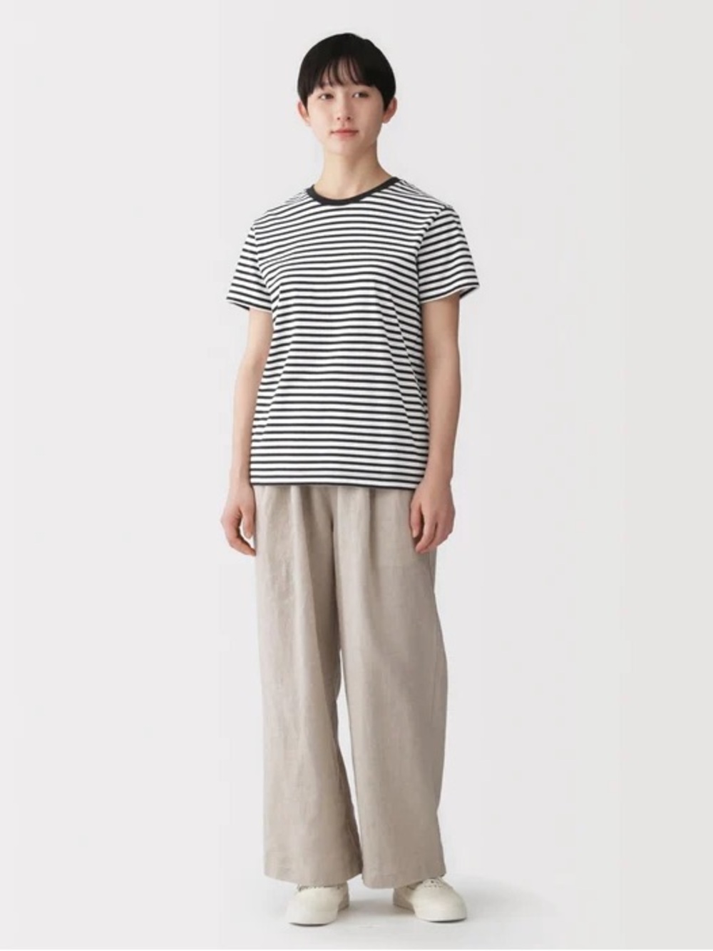 MUJI striped tee size S NWT